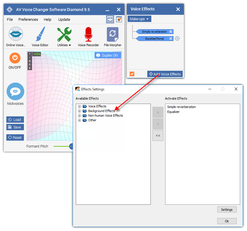 Apply Background Effects Audio4fun Support Center